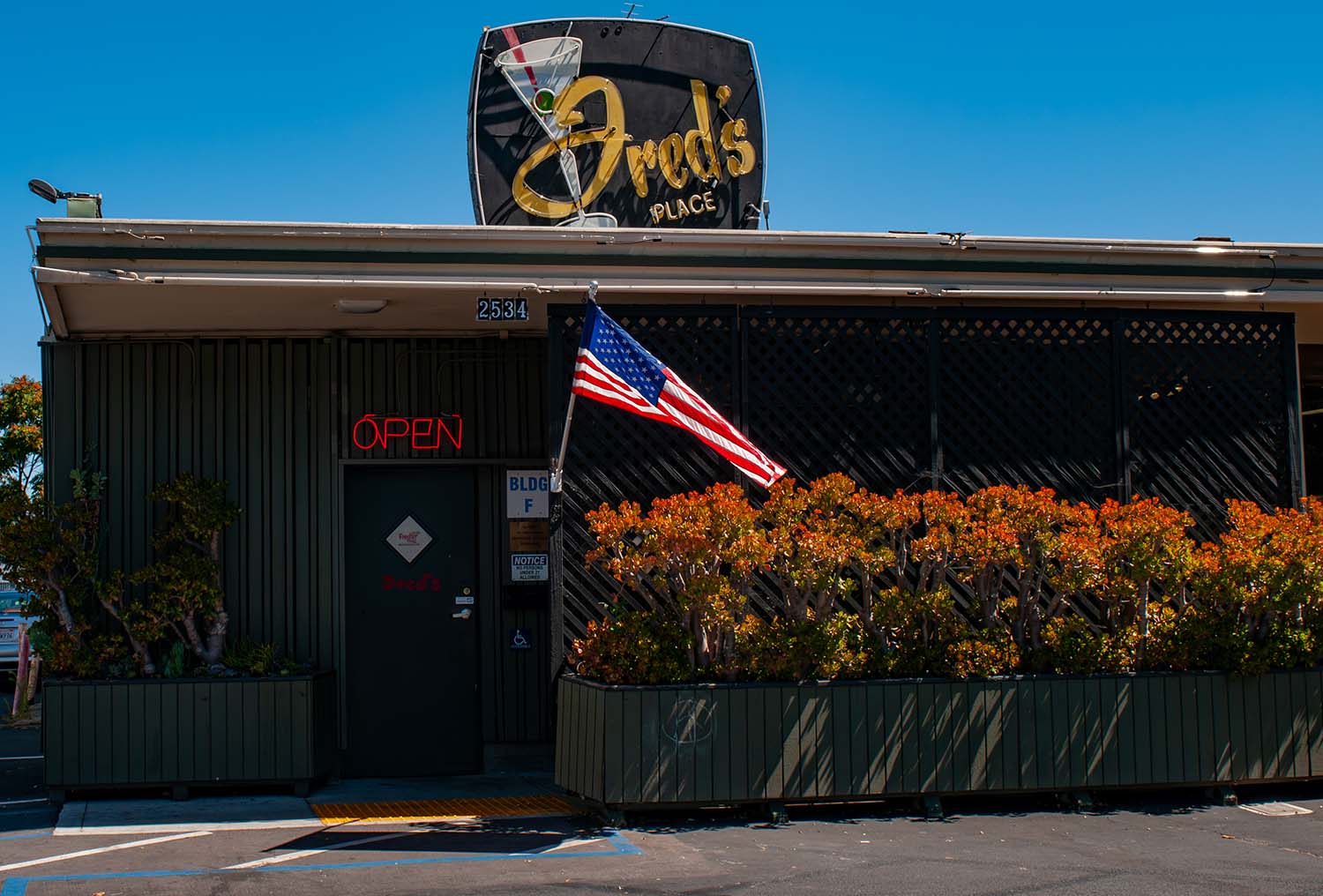 Fred's front entrance from outside