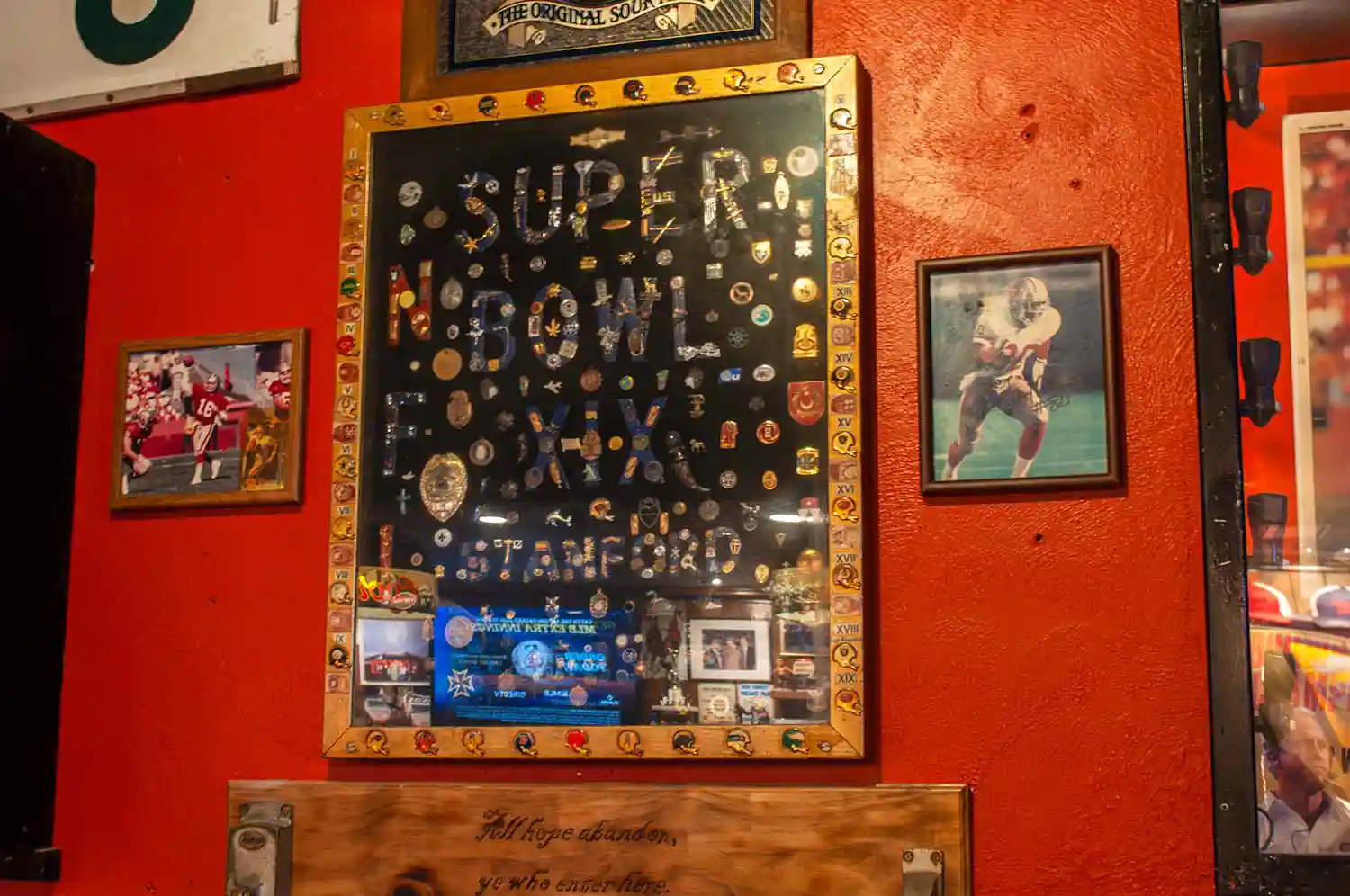 Super Bowl Pin Display